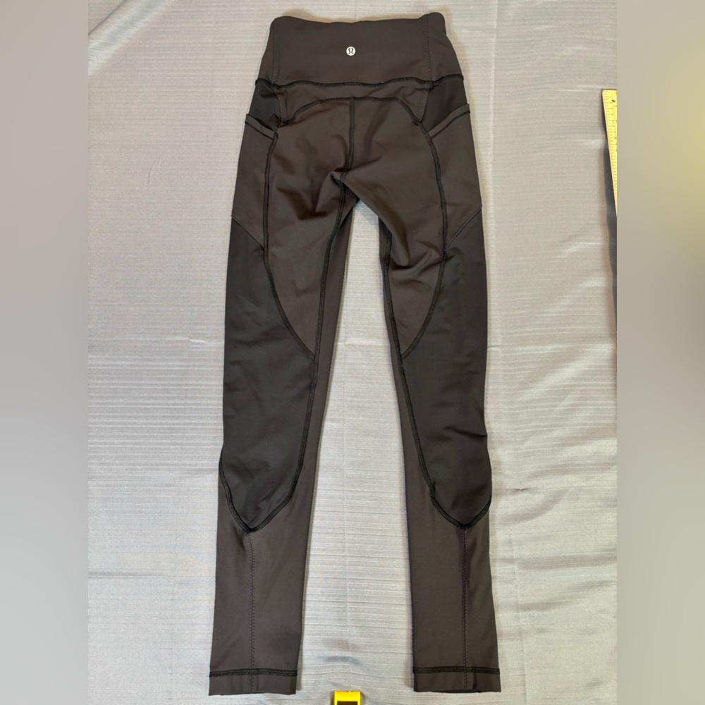 Lululemon Inspire Tight Black Leggings Size 4 Running Yoga Workout Pants